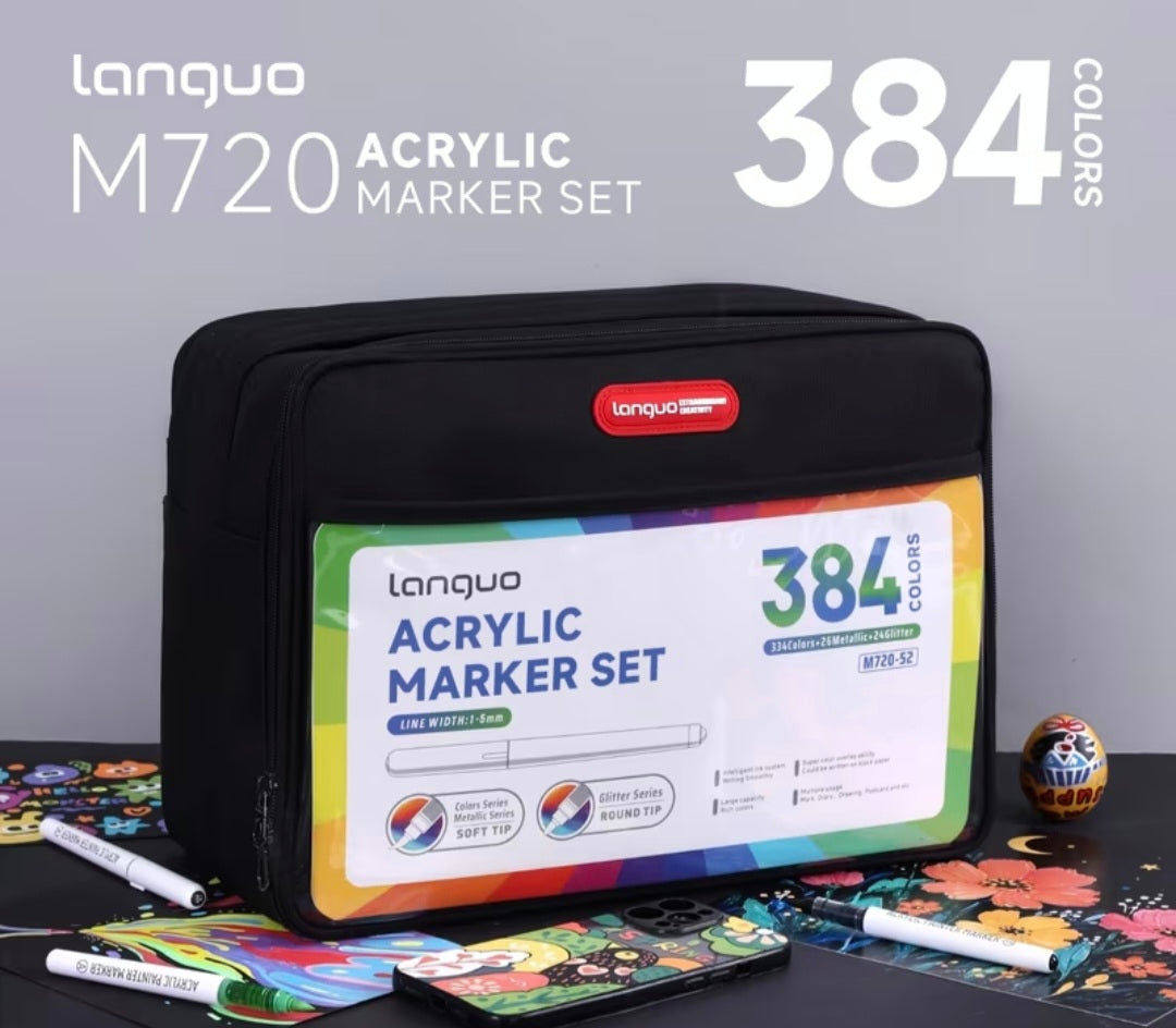 Languo M720- 384 feutres acryliques