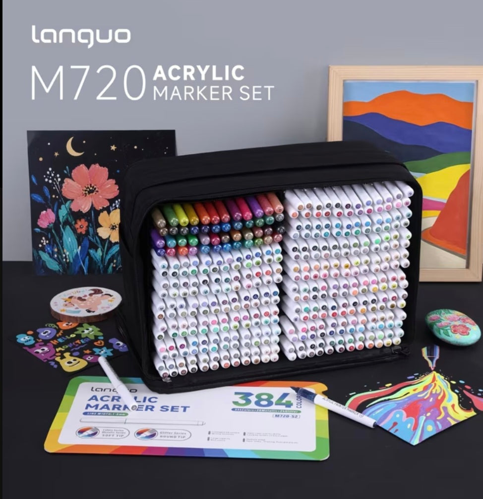 Languo M720- 384 feutres acryliques