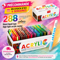 Boite de 288 feutres acryliques Guangna high gloss