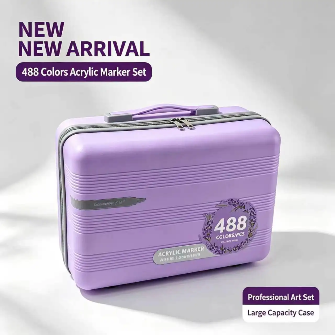 Valise guangna 488 🚨 ATTENTION — PRÉCOMMANDE 🚨
📦 Disponible sous 6 semaines, car actuellement en fabrication.

💜 Valise GUANGNA 488 feutres acryliques
🎨 488 couleurs pour encore plus de créativité !

📬 Dès réception de mon stock, votre commande sera