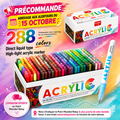 Boite de 288 feutres acryliques Guangna high gloss ( Attention précommande)